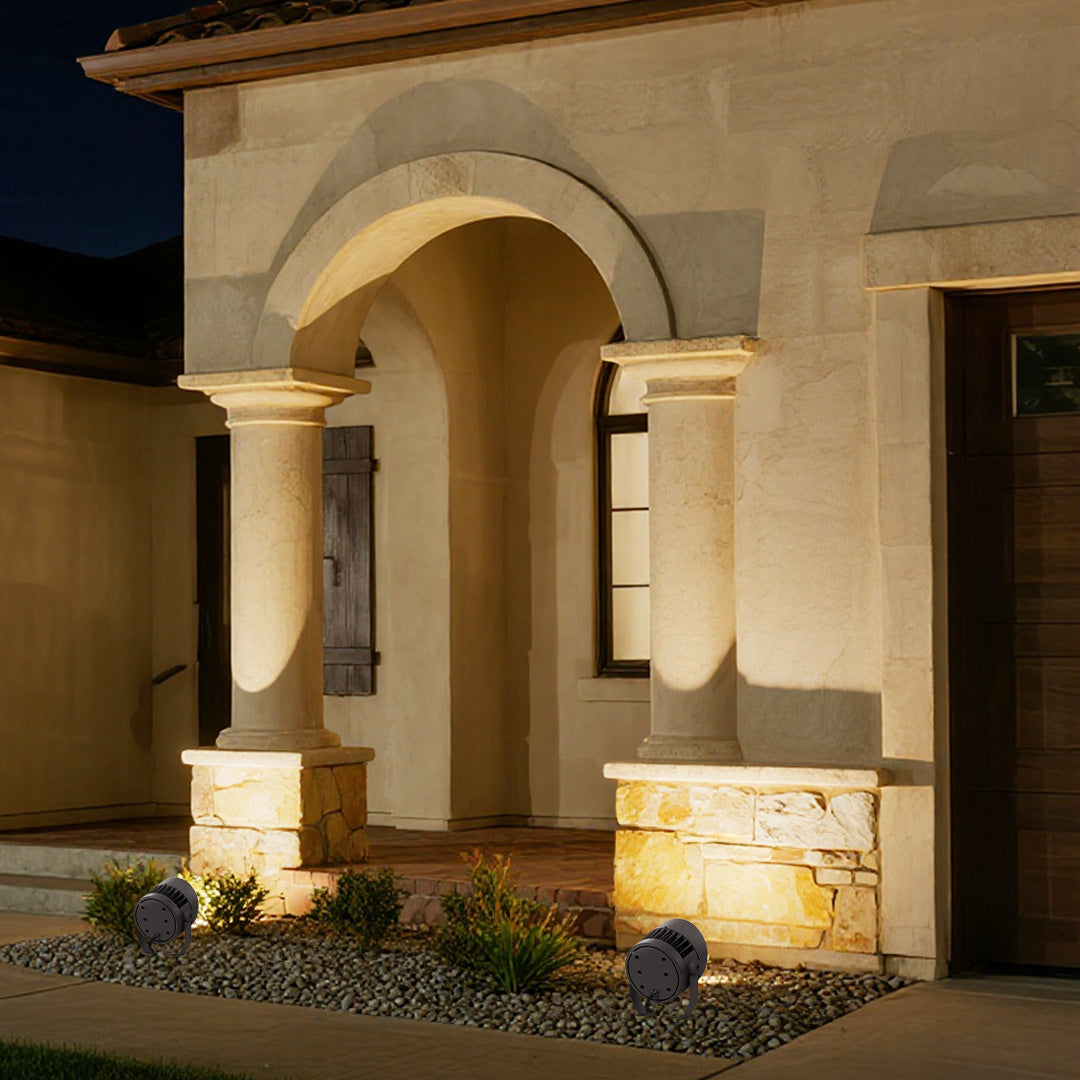 Outdoor LED Garden Spotlight — Die-Cast Aluminum, 36W / 72W / 100W, 3000K, IP65 Weatherproof
