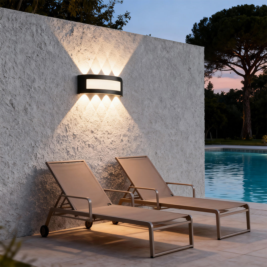European-Style Waterproof Up and Down Wall Lights for Outdoor Use