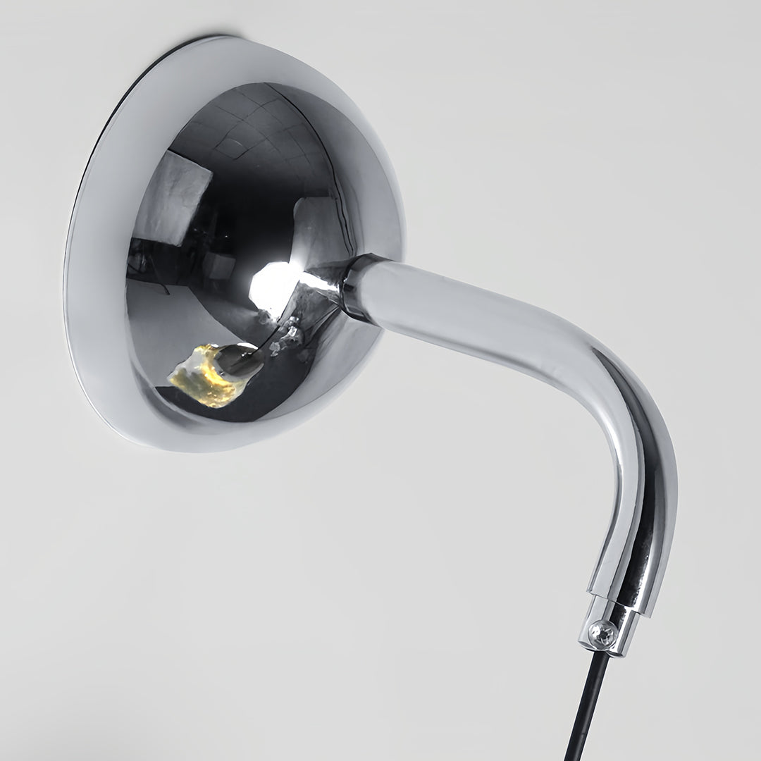Art Deco Diffused Wall Sconce — Iron, Three-Step Dimming (3000K/4500K/6000K), E27, White / Gold / Rose Gold / Silver