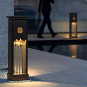artfully designed outdoor led light with elegant cut craft and strip features