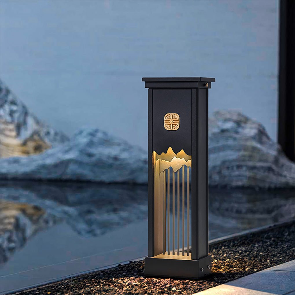 artfully designed outdoor led light with elegant cut craft and strip features
