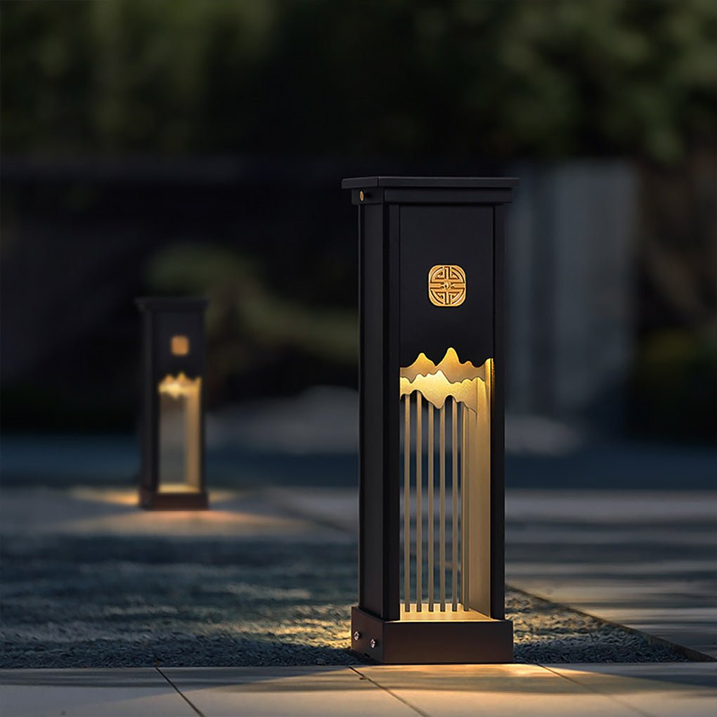 artfully designed outdoor led light with elegant cut craft and strip features