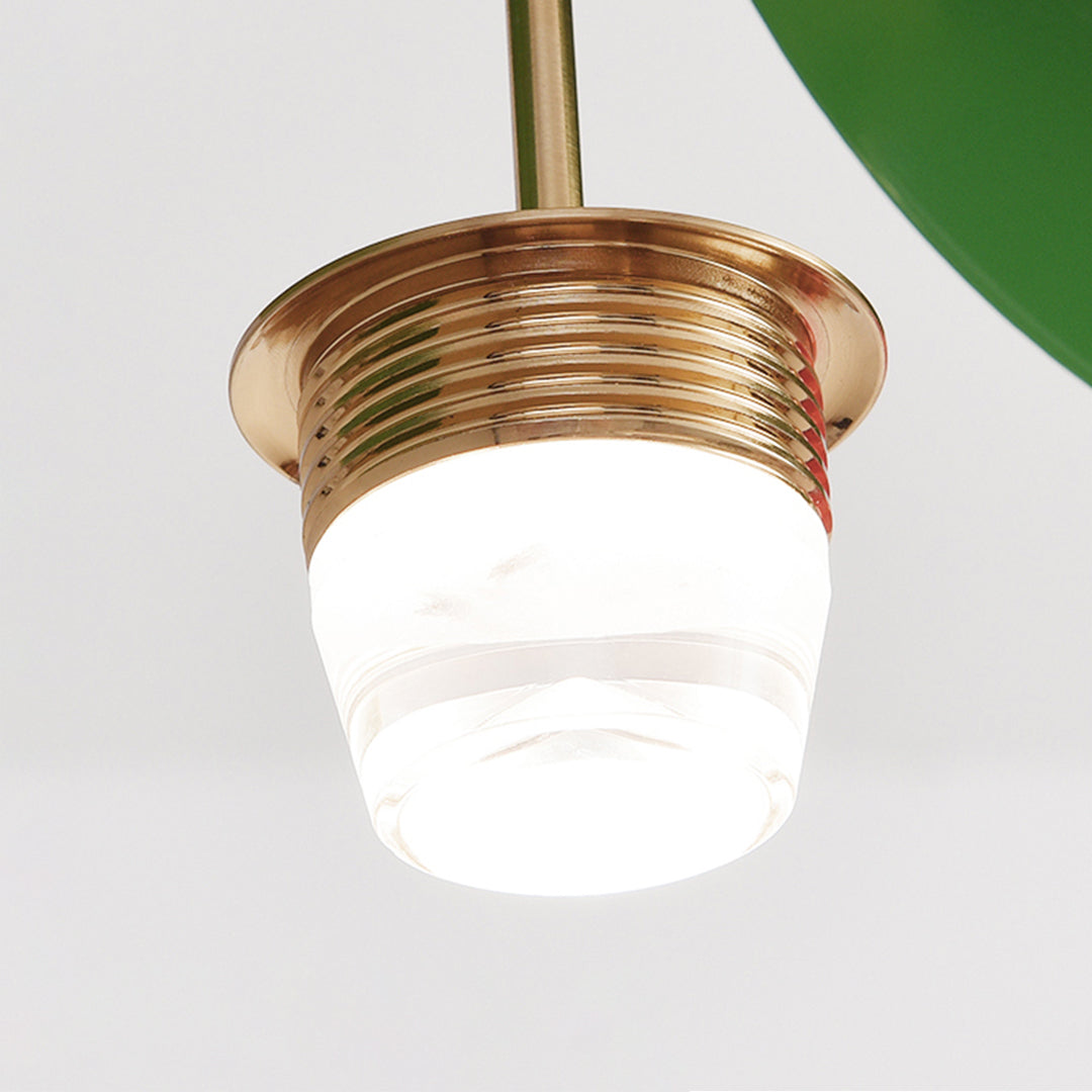 Cherry Glass Bulb Chandelier — Electroplated Metal, 6- or 9-Light, Three-Color Dimming, 2m Adjustable Cord