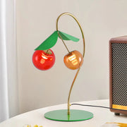 Modern Nordic Dual-Head LED Table Lamps with Stained Glass Design - Creative Cherry Style Luxe