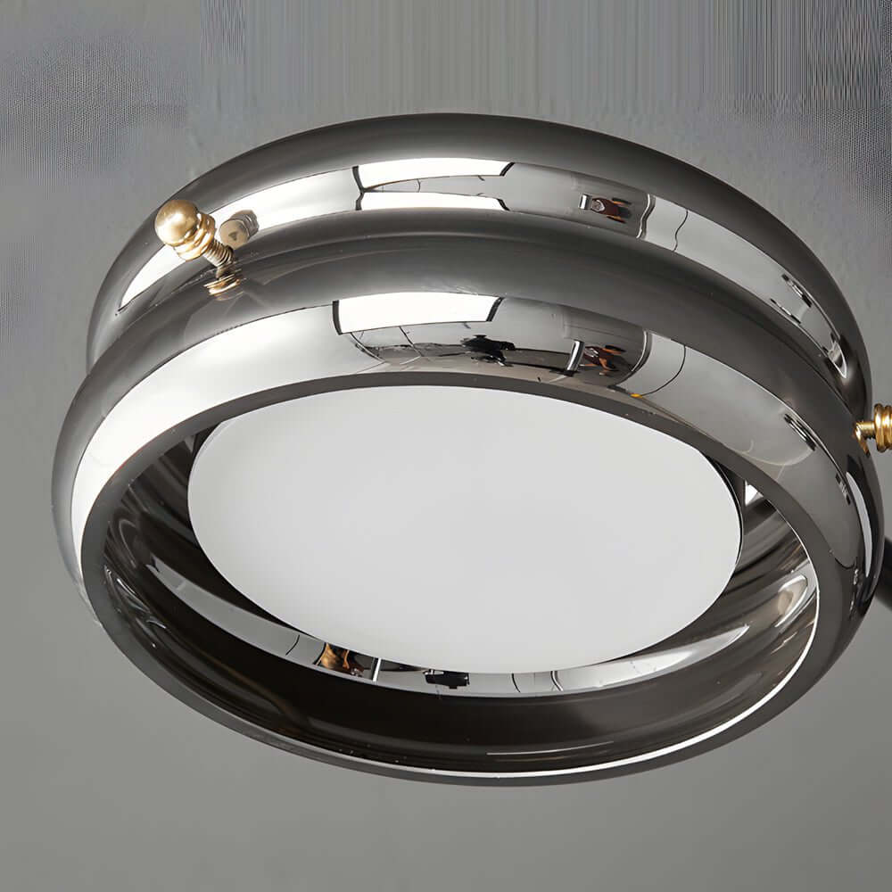 artistic matte black copper semi flush mount ceiling light with multiple heads