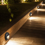 Staircase-Design Outdoor LED Step Light — Die-Cast Aluminum & PC, 8W, IP65 Weatherproof
