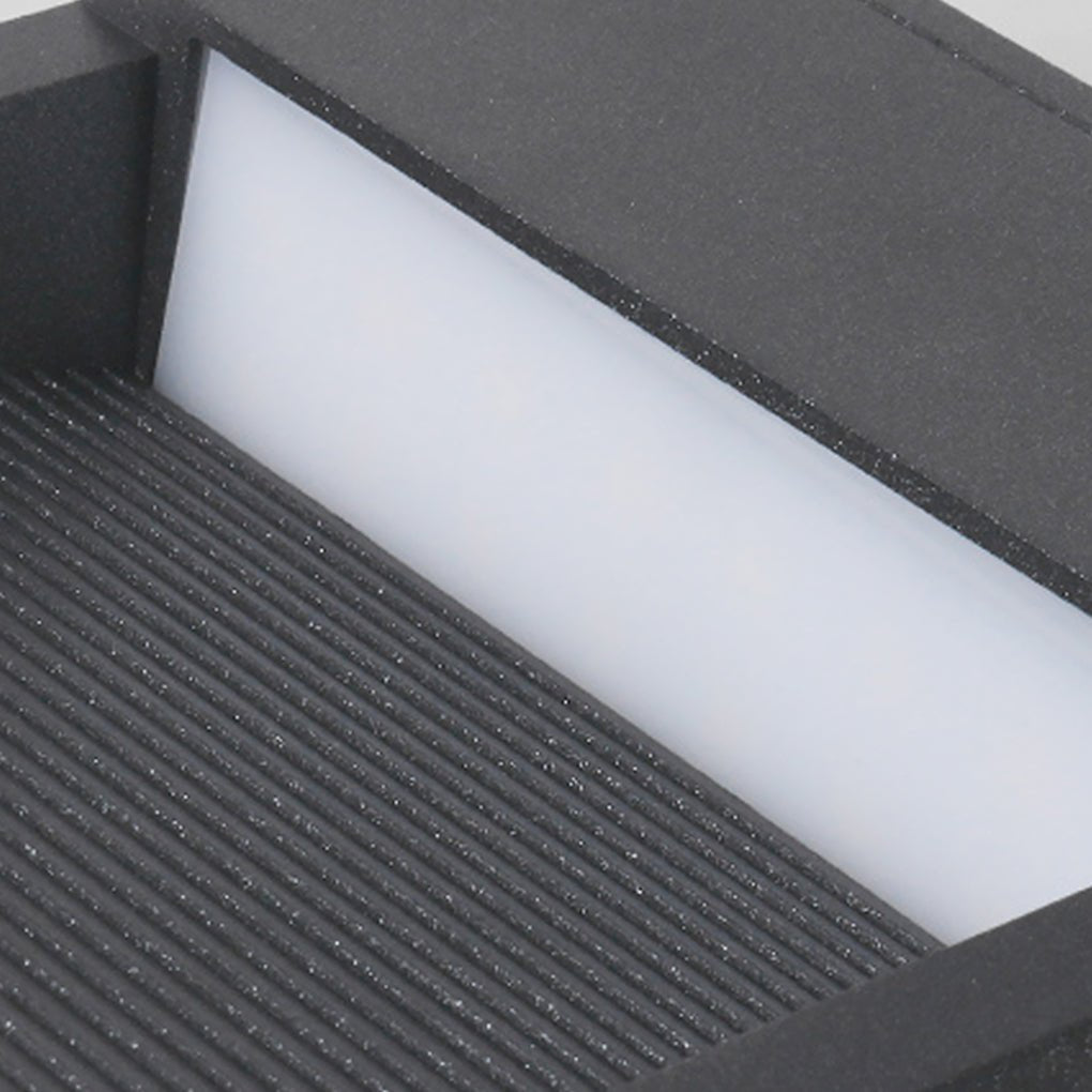 Staircase-Design Outdoor LED Step Light — Die-Cast Aluminum & PC, 8W, IP65 Weatherproof