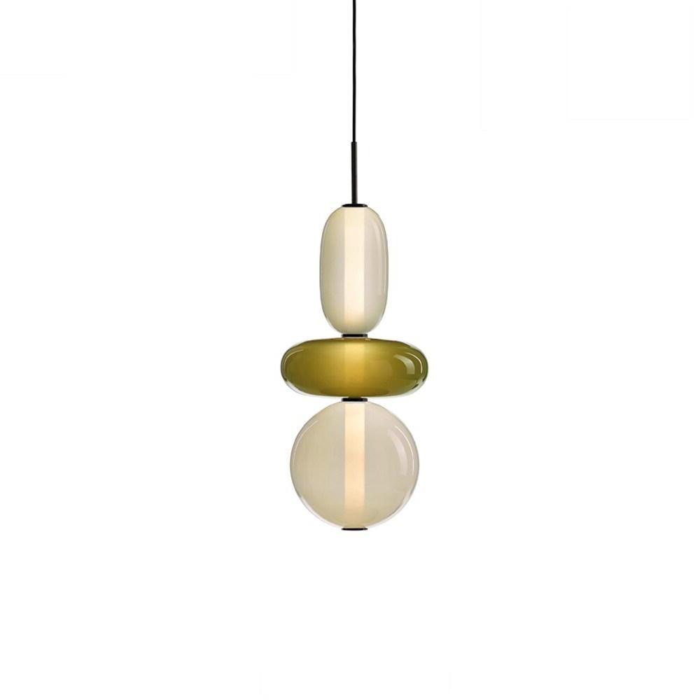 Stained Glass Mini Pendant Light — Metal, 1-Light LED, 4000K, 71" Adjustable Cord