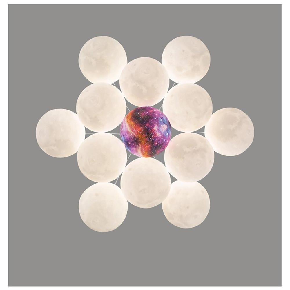 Cluster Globe Chandelier — Glass and Metal, G9 LED, 9/13/17-Light, 16" Diameter, 3000K/6000K