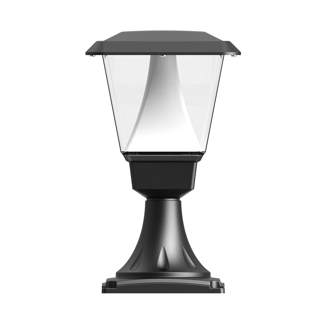 Modern Minimalist 6.5" Outdoor LED Bollard Light — Die-Cast Aluminum, 8W OSRAM, 3000K, IP65, 3 Heights