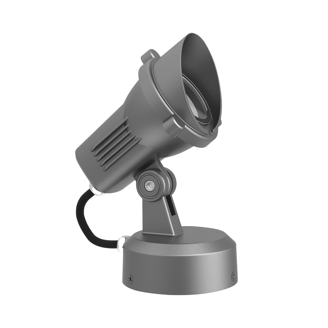 Anti-Glare Outdoor LED Spotlight — Die-Cast Aluminum, 4W OSRAM, 3000K Warm White, IP65 Weatherproof