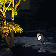 Modern Industrial Outdoor Spotlight — Die-Cast Aluminum, CREE 12W LED, 3000K, IP65 Weatherproof