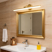 Linear LED Bathroom Vanity Light Bar — Copper, Black or Gold, Three-Color Temperature, Small / Medium / Large