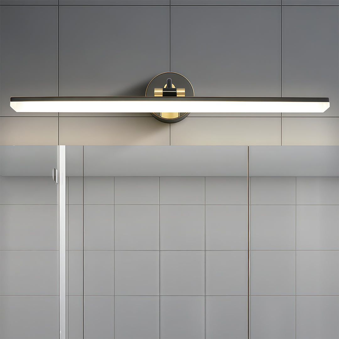 Linear LED Bathroom Vanity Light Bar — Copper, Black or Gold, Three-Color Temperature, Small / Medium / Large