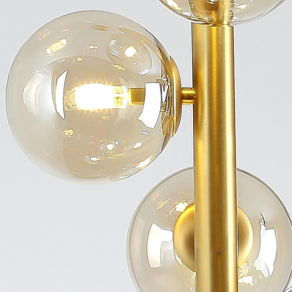 34'' Modern Artistic Glass Pendant Light - 7-Light LED Chandelier Hanging Lamp