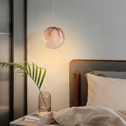 Glass Globe Mini Pendant — Purple Metal, G9, 3.5W, 4.5" Adjustable Cord, IP20