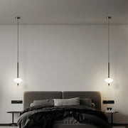 Minimalist Geometric Mini Pendant — Aluminum and Glass, LED, 7W / 14W, 1- or 2-Light, Adjustable Height