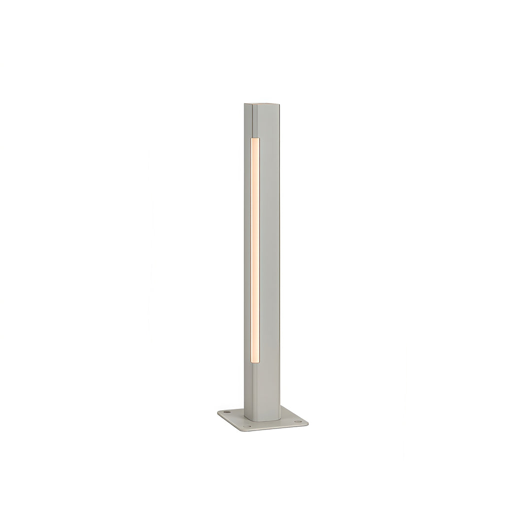 Outdoor LED Bollard Light — Aluminum, IP65, CRI 90, DC24V Hardwired, 5W–12W, 13.8"–35.4" Heights, Sand Coffee or Sand Gray