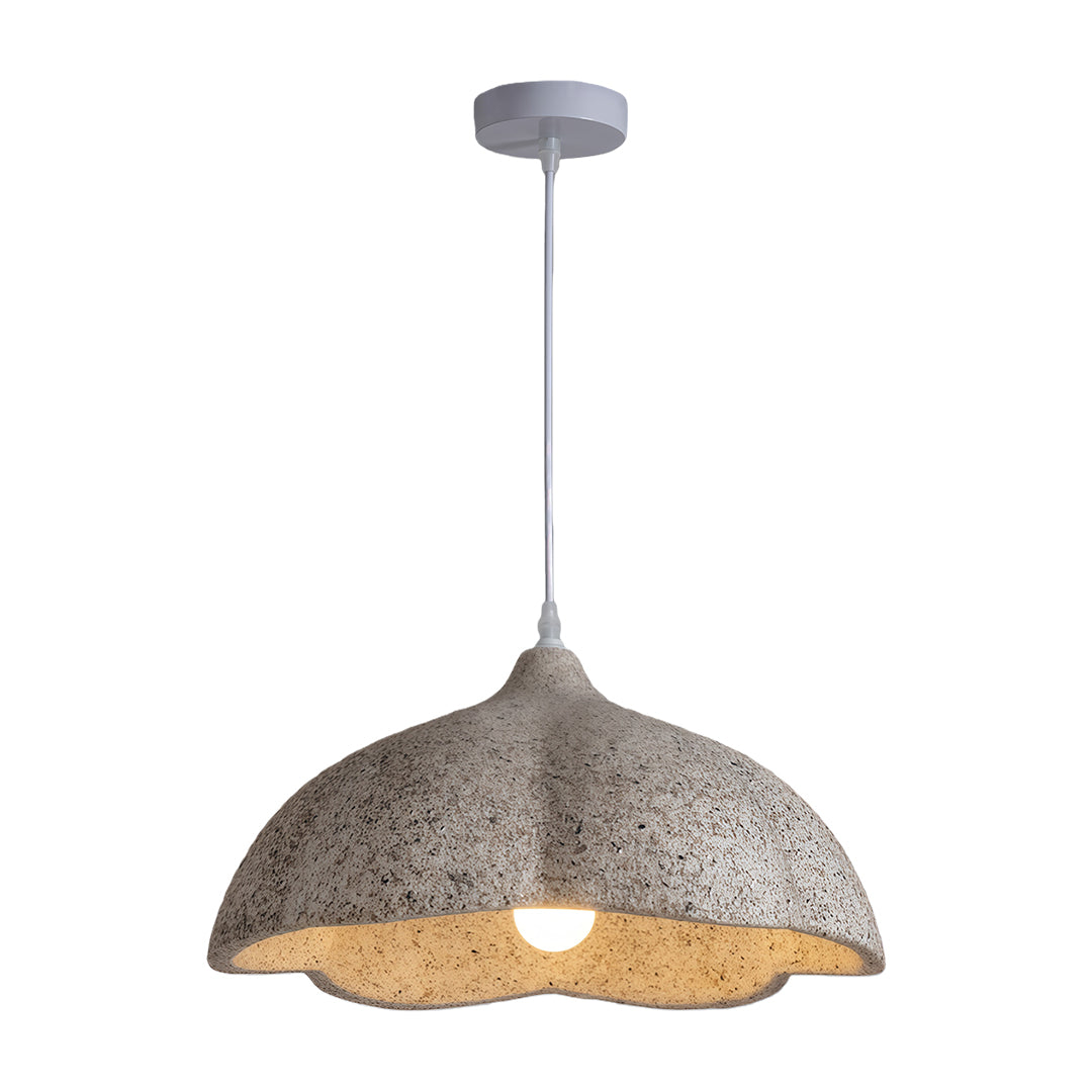Wabi-Sabi Adjustable Pendant Light — Metal and PS, 15.75" Bowl, E27, 59.1" Chain