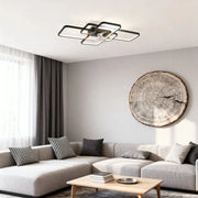 Large Ceiling Fan with Lights - Clear Acrylic Shade and ABS Blades Luxe