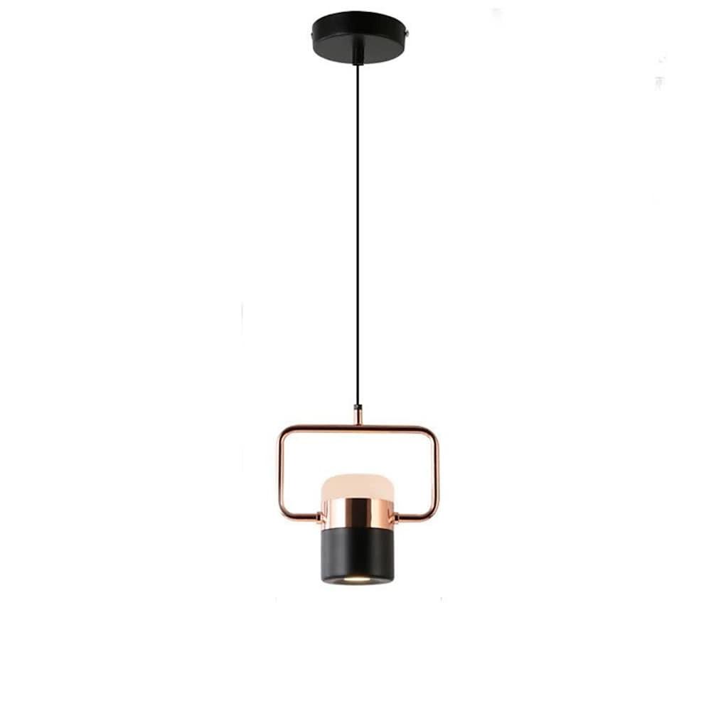 Microphone-Shape Mini Pendant Light — Metal, 10W LED, 3000K, 79" Adjustable Cord
