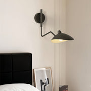Vintage Swing-Arm Wall Sconce — Iron, E27 LED, 3-Step Dimming, 360° Rotatable, 1- or 2-Light, 4 Sizes