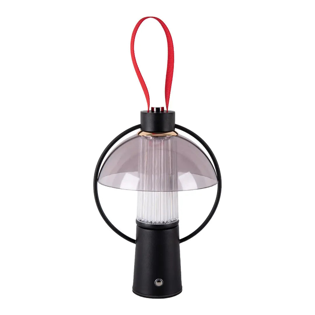 Decorative Circle Table Lamp with Iron Body and Acrylic Shade Luxe