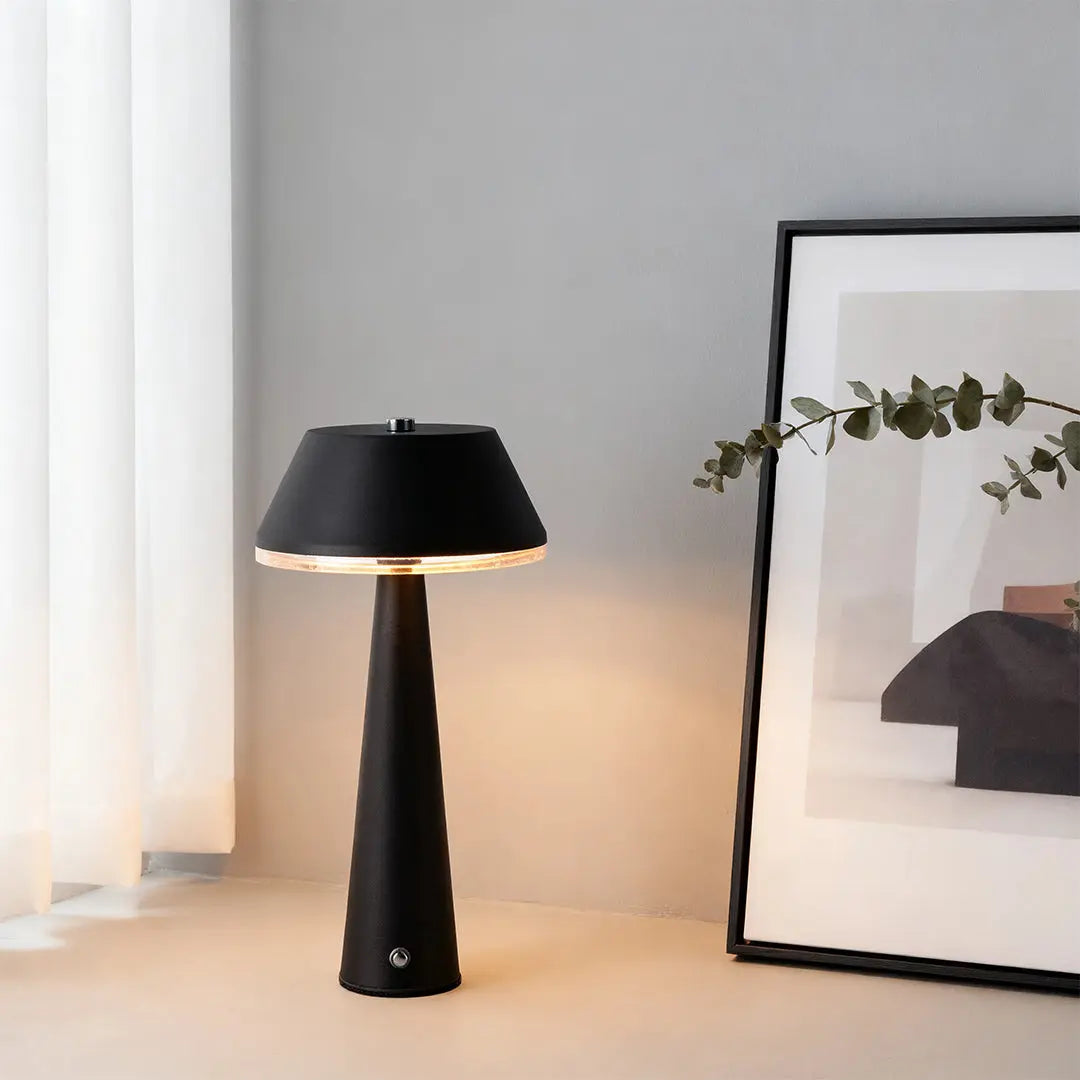 Unique Contemporary Portable Cordless Rechargeable Table Lamp Luxe