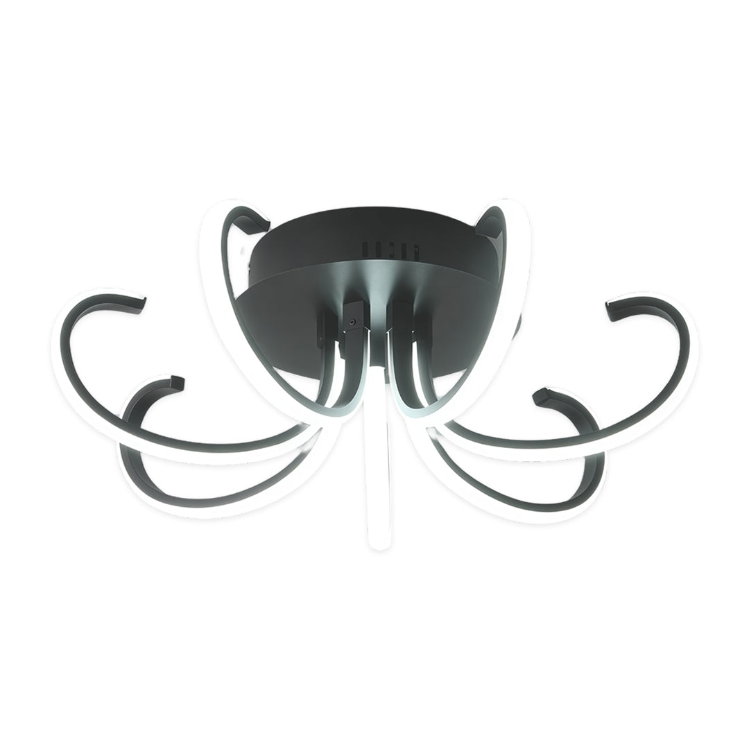 Minimalist LED Flush-Mount Ceiling Light — Silicone Shade, Dimmable 3000K–6000K, Remote Control, 19.7" or 29.5"