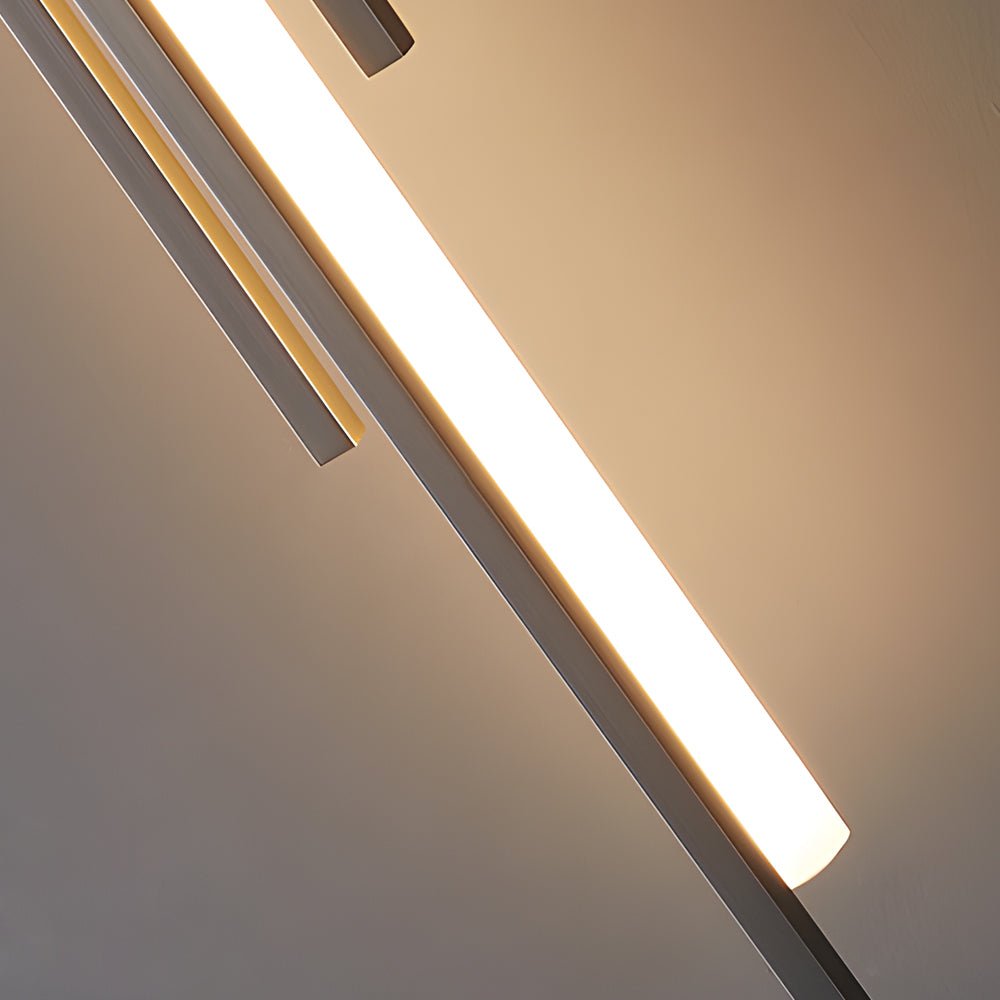 Modern Linear Wall Sconce — Black, Gold, or Copper Iron and Acrylic, LED, 3000K / 4000K / 6000K, Hardwired