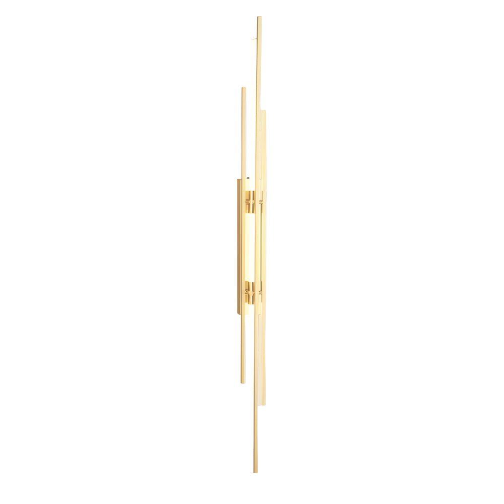 Modern Linear Wall Sconce — Black, Gold, or Copper Iron and Acrylic, LED, 3000K / 4000K / 6000K, Hardwired