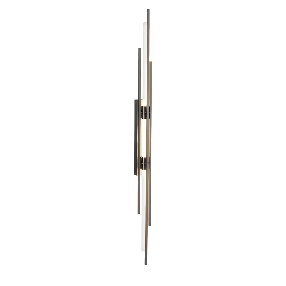 Modern Linear Wall Sconce — Black, Gold, or Copper Iron and Acrylic, LED, 3000K / 4000K / 6000K, Hardwired