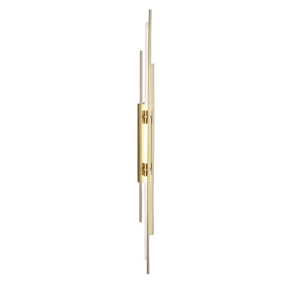Modern Linear Wall Sconce — Black, Gold, or Copper Iron and Acrylic, LED, 3000K / 4000K / 6000K, Hardwired