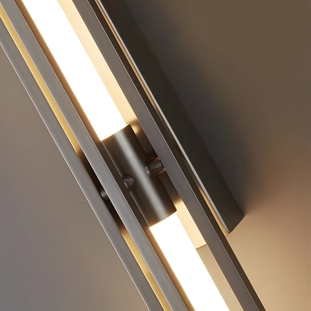 Modern Linear Wall Sconce — Black, Gold, or Copper Iron and Acrylic, LED, 3000K / 4000K / 6000K, Hardwired