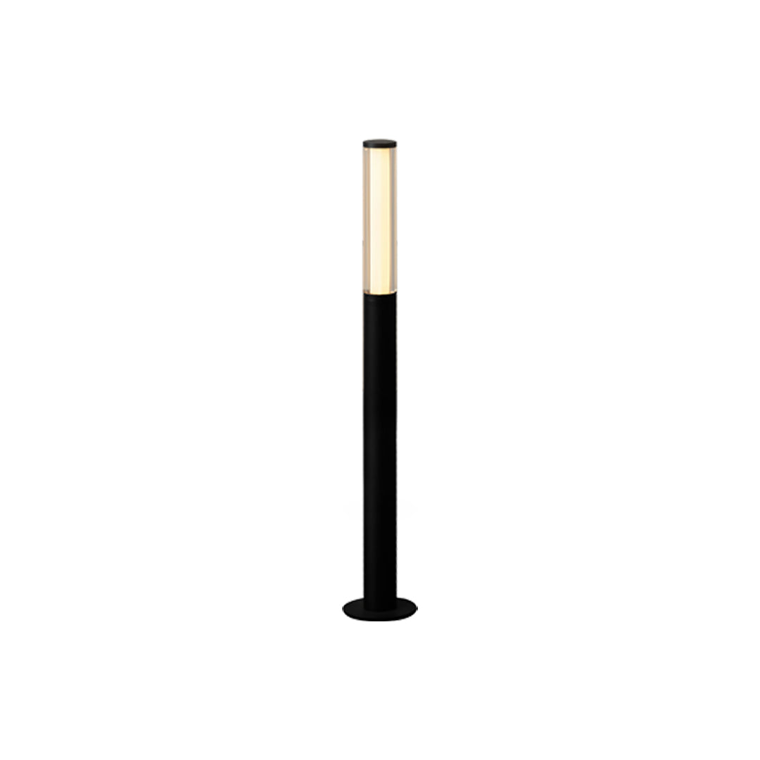 Minimalist LED Bollard Garden Light — Aluminum, High-Transparency Glass, IP65, Ra90, 4 Heights