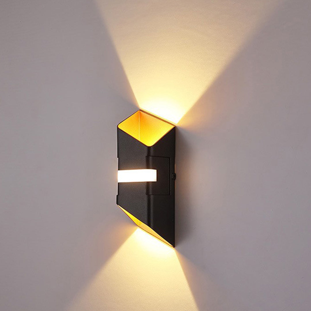 Outdoor Wall Lights with Square Tube Design for Up and Down Illumination