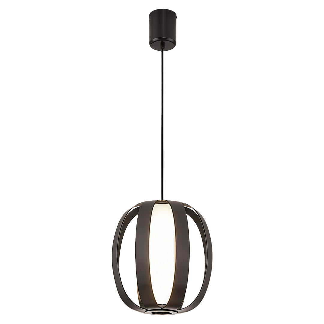 Minimalist Lantern Pendant Light — Aluminum & Acrylic, 15W LED, 4000K, Adjustable Chain