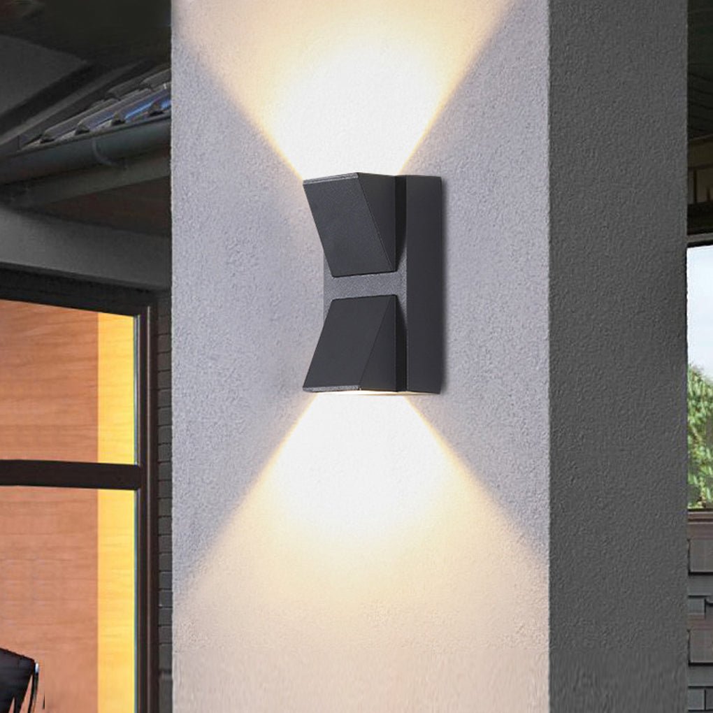 black led outdoor wall lights waterproof up down k type design