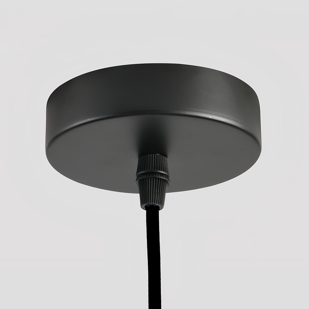 Acoustic Felt Drum Pendant Light — PET Felt and Iron, 15.75" Wide, Adjustable 2m Chain, Sound-Absorbing