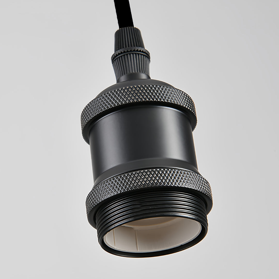 Acoustic Felt Drum Pendant Light — PET Felt and Iron, 15.75" Wide, Adjustable 2m Chain, Sound-Absorbing