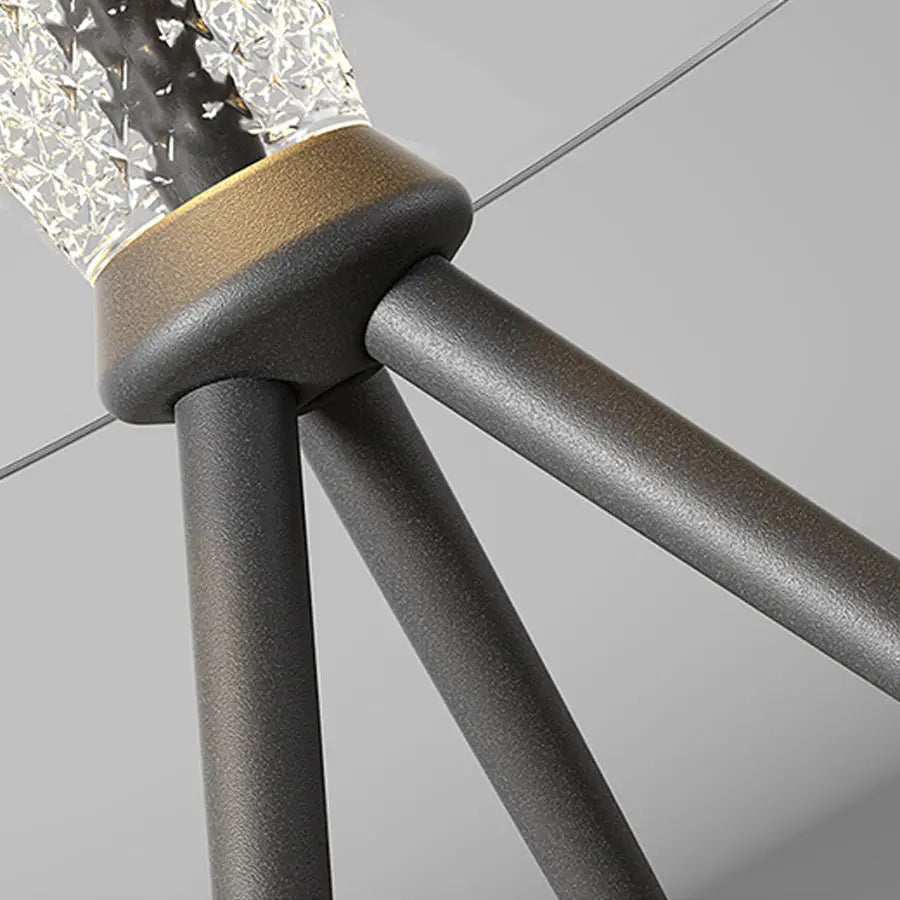 Solar-Powered Clear LED Pendant Lights Luxe