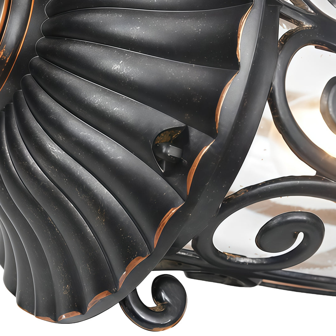 Lantern Outdoor Wall Sconce — Black Aluminum, Translucent Glass, Up/Down, IP54, E27, 3 Sizes