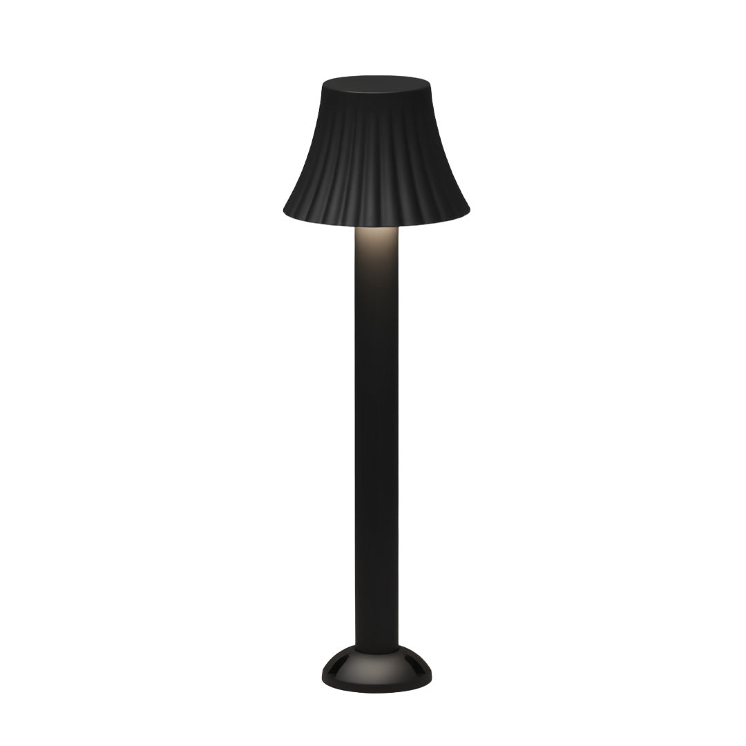 Mushroom Outdoor Path Light — Black Aluminum, 12W LED, IP54, 23.62" H