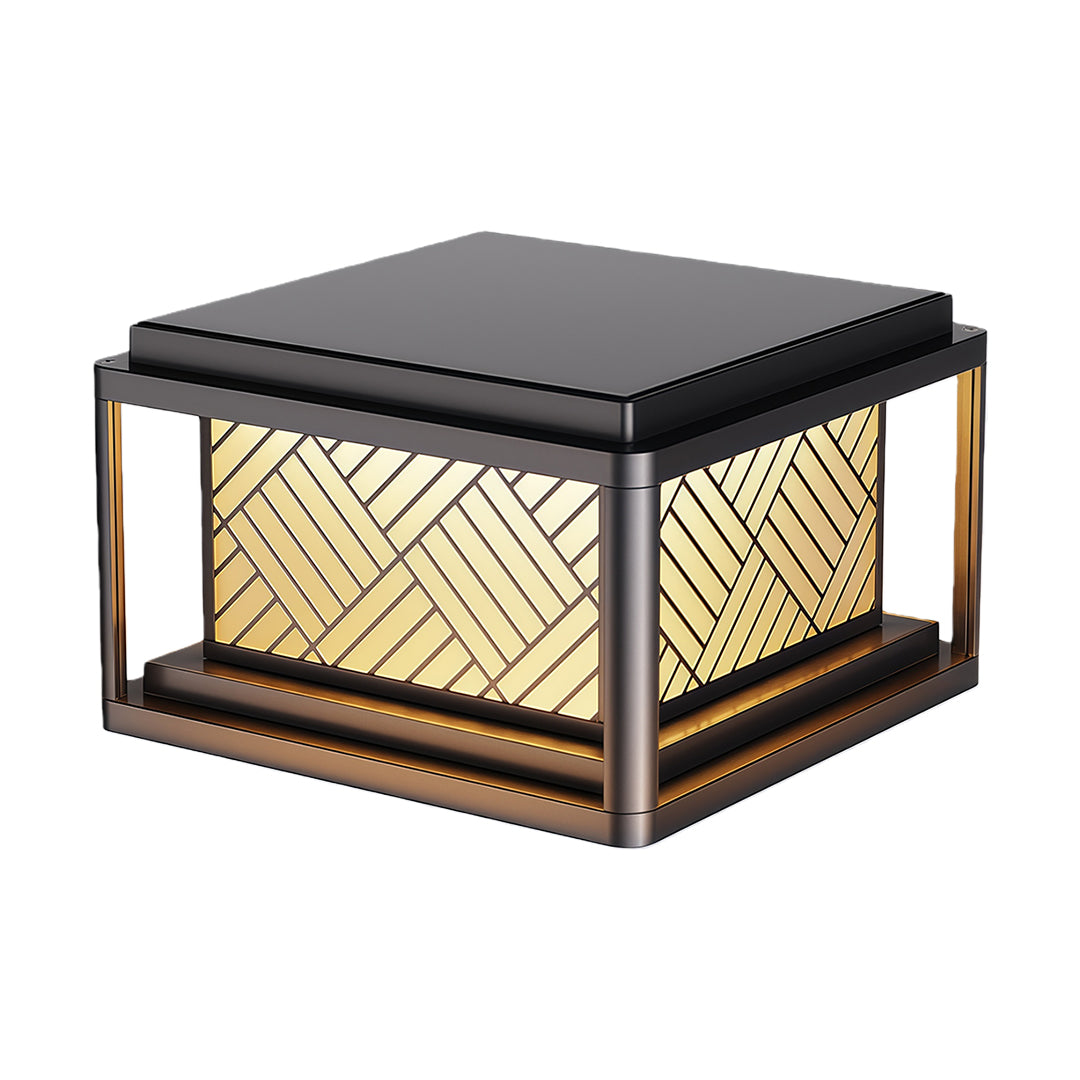 Modern Outdoor LED Pillar Light — Aluminum & Acrylic, Solar or Wired, IP54, 25CM / 30CM / 40CM