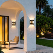Nordic Style LED Up and Down Wall Lights - Black Outdoor Lighting