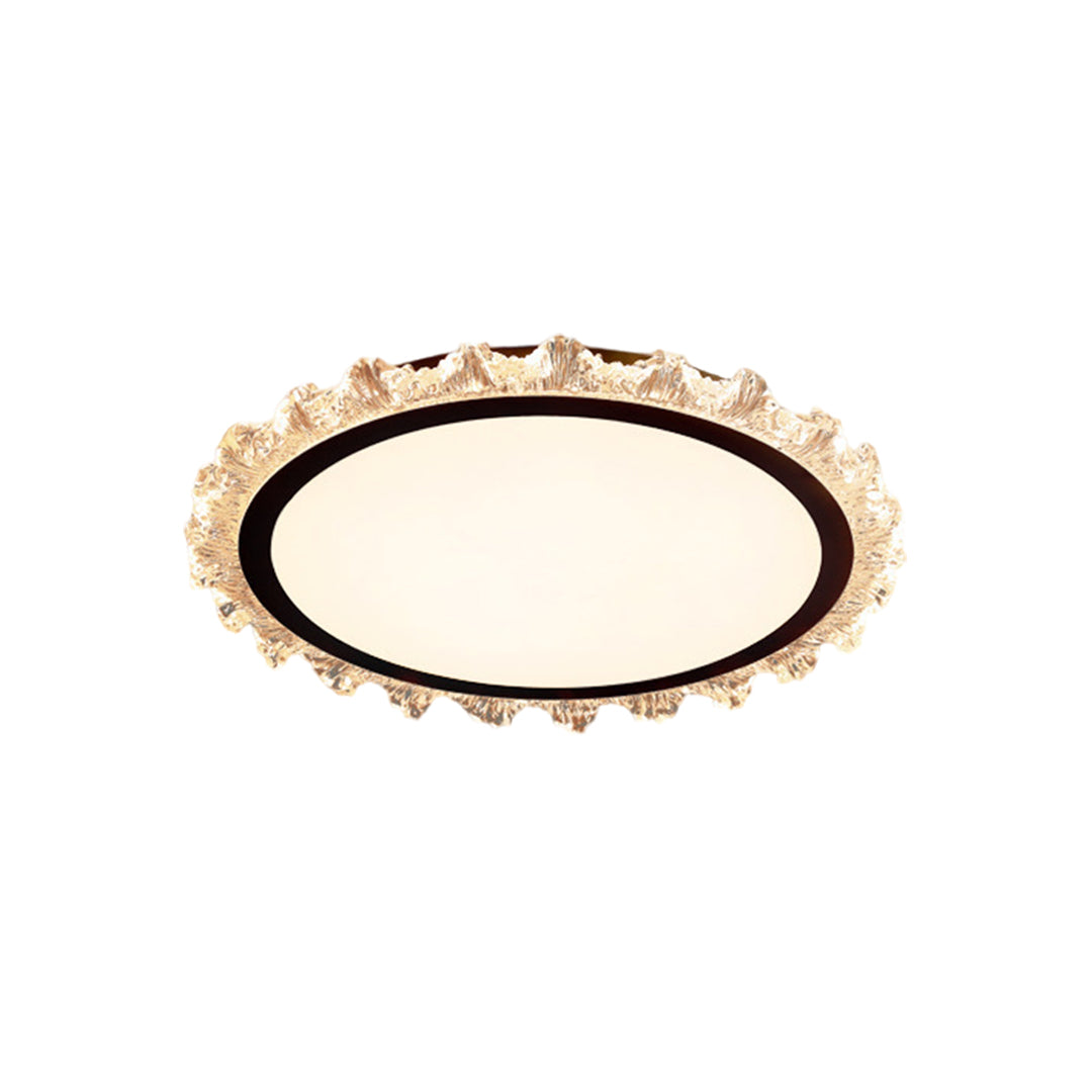 Ultra-Thin Round LED Flush-Mount Ceiling Light — Full Spectrum, Dimmable 3000K–6500K, RA97, UGR≤16