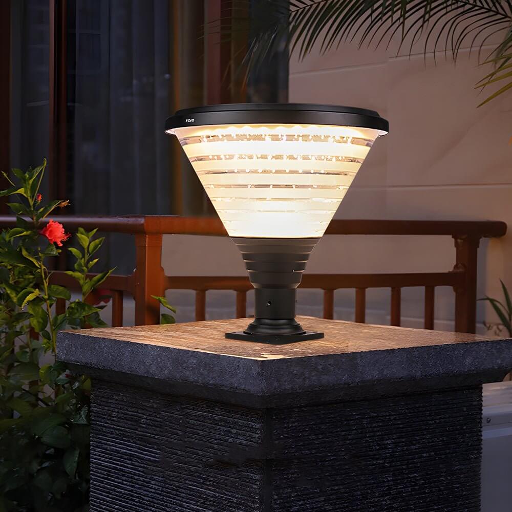 black round pier mount post light 1 light 189 inches high