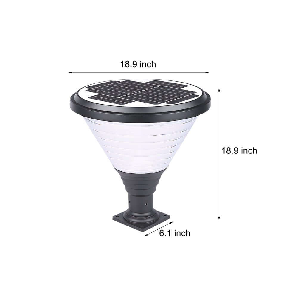 black round pier mount post light 1 light 189 inches high