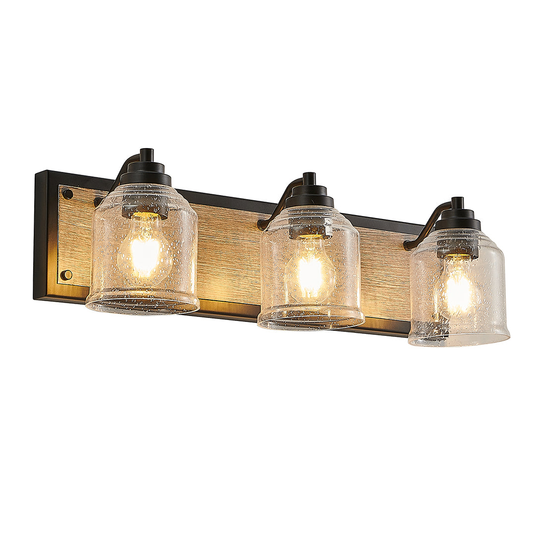 Geometric Linear Multi-Light Vanity Sconce — Iron, Matte Black or White, 3/4/5/6-Light, E26, Hardwired