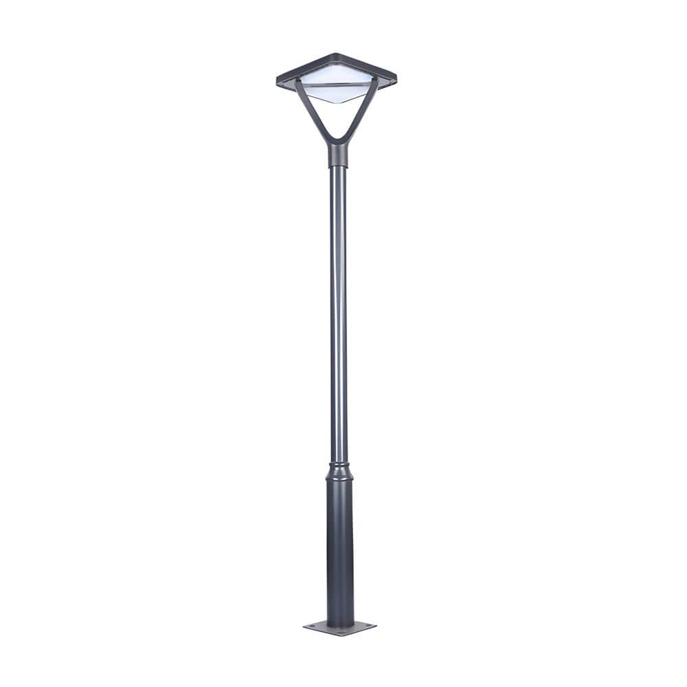 black solar led street lamp post and pole lights